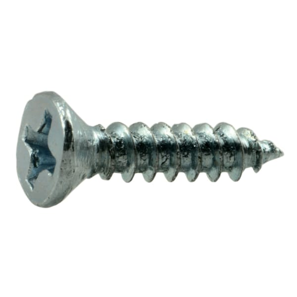 Midwest Fastener Wood Screw, #5, 5/8 in, Zinc Plated Steel Flat Head Phillips Drive, 100 PK 02529 - main